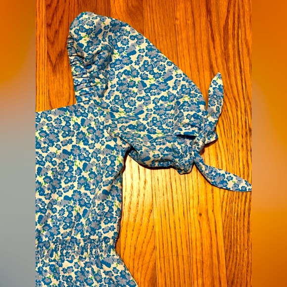 Puff-sleeve, square necked, perfect blue cottagecore dress - Picture 6 of 7